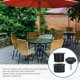 thumbnail image 4 of Juego de 6 piezas de sombrillas YONGSHENG de PVC y Aluminio, tapas y tapones negros, resistencia al viento, 4 of 5