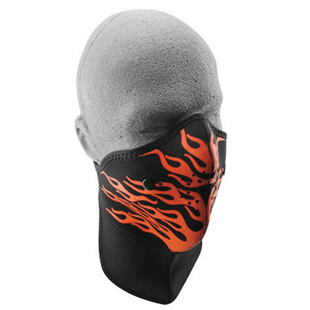 NEO-X FACE MASK, REMOVABLE FILTER & NK SHLD, RED FLAMES