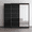 Black, variant on Aria 2D-EX Wardrobe with 1 Mirror
