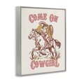 thumbnail image 3 of Stupell Industries Rustic Lodge Pastel Come On Cowgirl Gray Framed Giclee Art, 11 x 14, by Victoria Barnes, 3 of 8