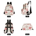 thumbnail image 4 of FORMRS Mini Backpack Purse for Women Travel Daypack Casual Shoulder Bag, Brown Starfish, 4 of 7