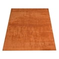 thumbnail image 3 of Rugsotic Carpets Hand Knotted Wool Area Rug 3'x5' Orange Contemporary Rectangle Indoor Rug for Living Room, Bedroom Antimicrobial L00515, 3 of 5