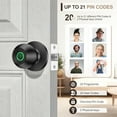 thumbnail image 5 of Smart Door Lock, Fingerprint Door Lock Knob with App Control, Suitable for Home, Cloakroom, Offices, Hotels (K10), 5 of 7