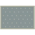 thumbnail image 4 of Kate and Laurel Framed Fabric Pinboard 38 x 26, Blue Botanical Block Print Printed Linen Classic Bulletin Board for Use as a Vision Board or Wall Organization, Florence Silver Frame, 4 of 8