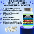 thumbnail image 5 of Nikoni Magnesium Complex – 9 Forms of Magnesium with B-Vitamins & Minerals – Nutritional Support for Bone, Muscle & Relaxation – 90 Softgels, 5 of 9