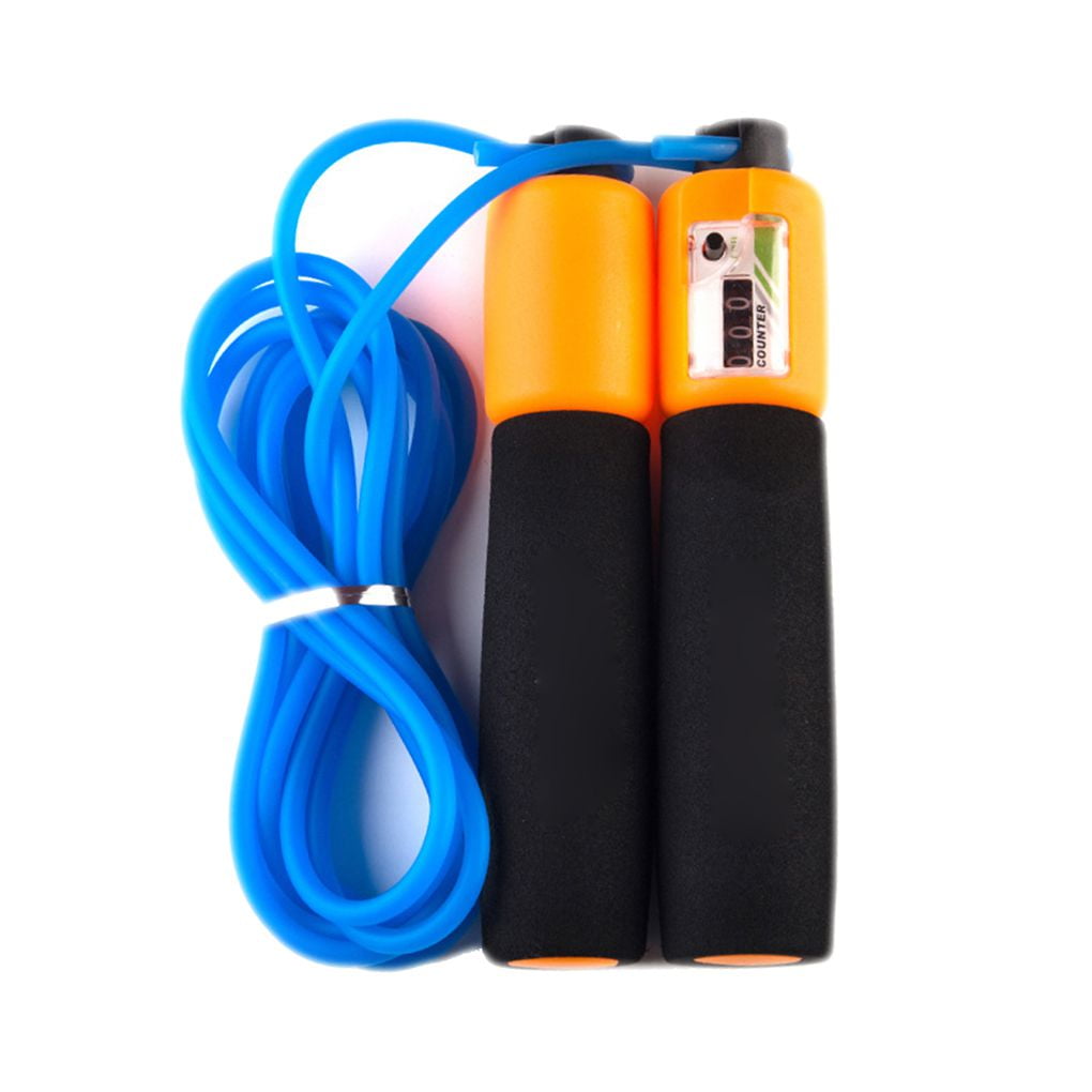 Sponge Grip Jump Rope with Electronic Speed Counting fitness Adjustable Skipping