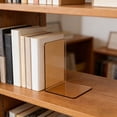 thumbnail image 5 of Bookends, Book Stand, Desktop Organizer, Clear Acrylic Book Holder for Desk Shelf, Modern Sturdy Design, 5 of 6