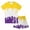 0-Yellow&153, variant on Tiijoy Toddler Boys Shorts Set Casual Short Sleeve T-Shirt Shorts Outfits, Sizes 2-3