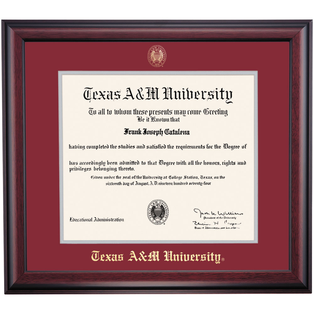OCM Diploma Frame For Texas A M TAMU 19 X 21 Diploma Certificates OCM Diploma Frame For Texas A M TAMU 19 X 21 Diploma Certificates