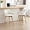 White, variant on 26'' Swivel Bar Stools Set of 2, Counter Height Bar Chairs with Curved Back, Upholstered Sherpa Counter Stool with Wood Legs for Kitchen Island, White