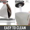 thumbnail image 2 of Zulay Kitchen Fine Mesh Stainless Steel Reusable Pour Over Coffee Filter (Size 4), 2 of 8