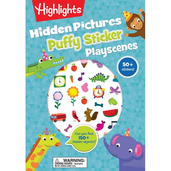 Highlights Puffy Sticker Playscenes: Hidden Pictures Puffy Sticker Playscenes (Paperback)