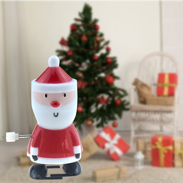Xihbxyly Juguete de Cuerda, Divertido Diseño de Cuerda, Abre y Cierra La Boca, Camina, Decoración para Fiestas Navideñas, Decoración de Casas Embrujadas, Regalo Navideño, Tamaño 6,5 X 2,5 X 2 Cm