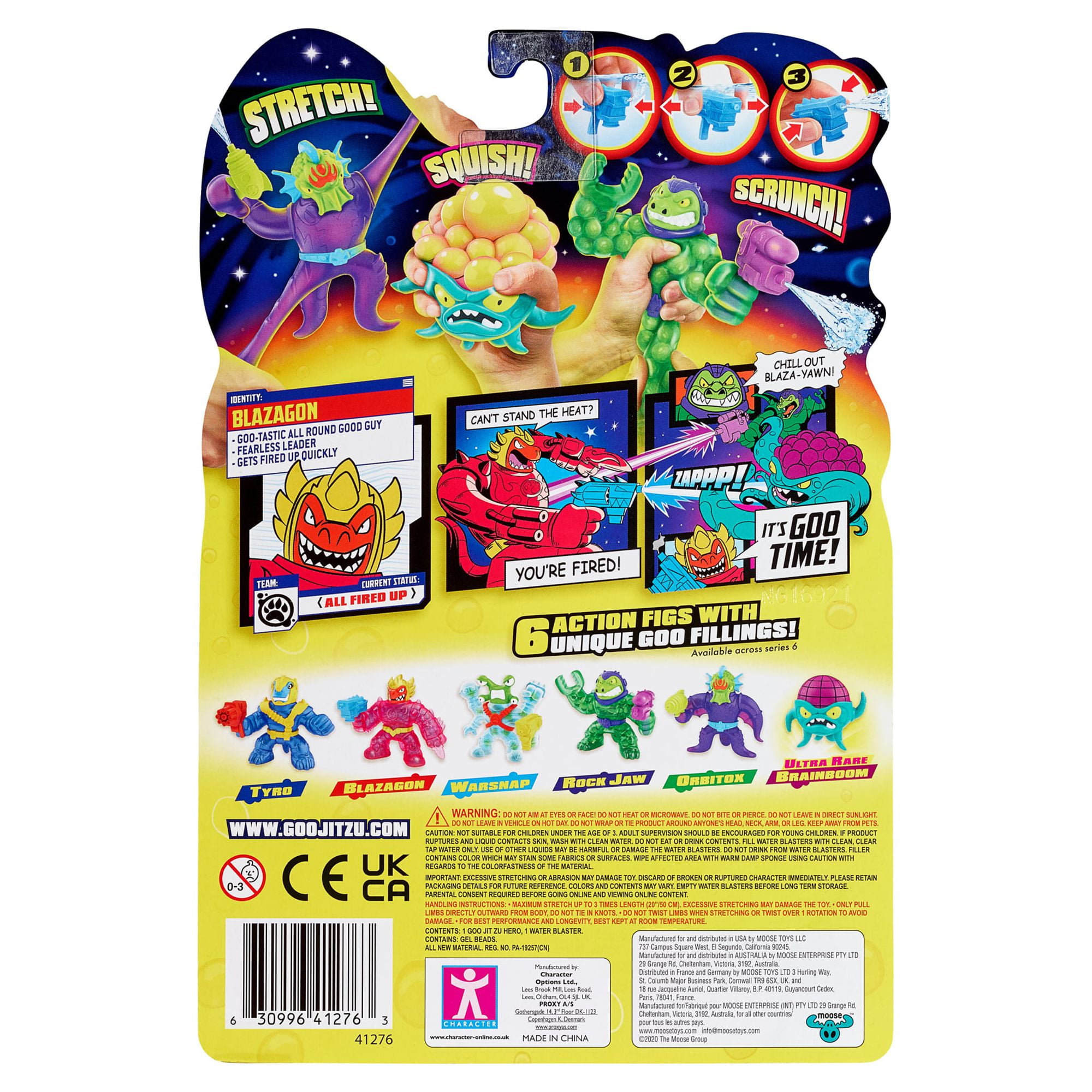 goo jit zu galaxy blast 全6種 Heroes of Goo Jit Zu Galaxy Blast Hero Pack - Blazagon Water