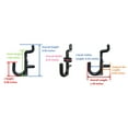 thumbnail image 3 of NON-Locking J Style Plastic Pegboard Hooks Plastic Pegboard Hooks - Crafts / Tools -Multi-Quantity packs, 3 of 8