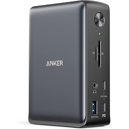 Open Box Anker 575 USB-C Docking Station 13-in-1 85W 18W Charging Phone A83921A1 - BLACK