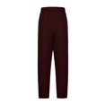 thumbnail image 7 of LEBONYARD Women's Wide Leg Pants with Pockets Lightweight,Women's Fashion Solid Color Office Casual Loose Wide Leg Straight Pants Wine M, 7 of 7