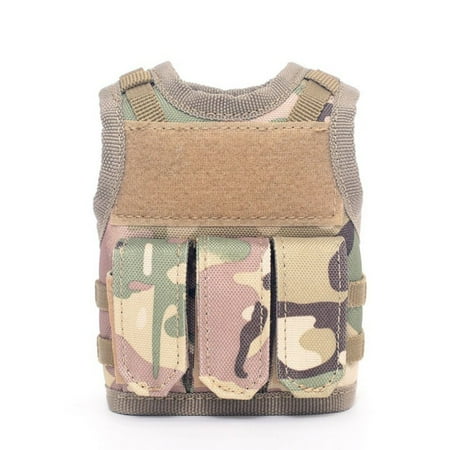 

ZHaobin Durable Nylon Beer Bottle Vest Adjustable Straps Beer Bottle Vest Drink Bottle Cover for Water Wine Drink Bottle (cp camo)