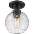 thumbnail image 2 of Beaumont Lane Seeded Glass Semi Flush Mount in Rubbed Bronze, 2 of 5