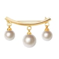thumbnail image 1 of Women Brooch Bowknot Shape Anti-Rust Finish Shawl Clip with Faux Pearl Rhinestones Inlaid Sweaters Scarves Jackets Decorative Anti-exposure Pin, 1 of 8