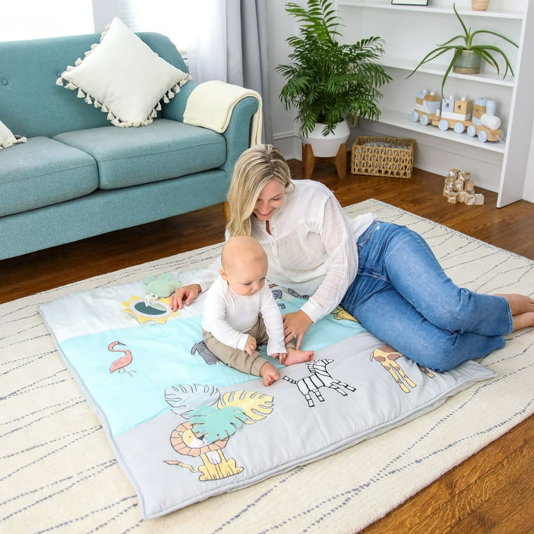 aden + anais Baby Bonding Playmat - Reversible 45? x 45? Cotton