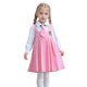 thumbnail image 2 of Conjunto de falda para niña, temporada escolar abierta, estilo universitario, vestido con cuello, falda plisada, conjunto de falda, vestido de poliéster para niña, 2 of 9