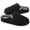 Midnight Black, variant on HomeTop Men's Wool-like Slip-on Slippers with Coral Fleece Lining and Non-Slip Sole