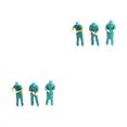 thumbnail image 2 of mmirethe Authentic 1 64 Figures Model Resin Accessories for Creative Play Landscape Style A 2Set, 2 of 6