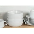 thumbnail image 6 of 10 Strawberry Street Wazee Matte 16 Pieces Coupe Dinnerware Set, White, 6 of 8