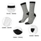 thumbnail image 5 of Balery Black And White Houndstooth Calcetas Largas con Estampado para Hombre y Mujer – Suaves y Transpirables, Talla Única (US 5-11), 5 of 6