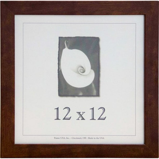 12x12 Wood Picture Frame (Canadian Walnut) Made in the USA Walmart