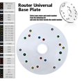 thumbnail image 6 of Acrylic Router Base Plate Brass Alignment Pin Compatible for MultiBrand, 6 of 9