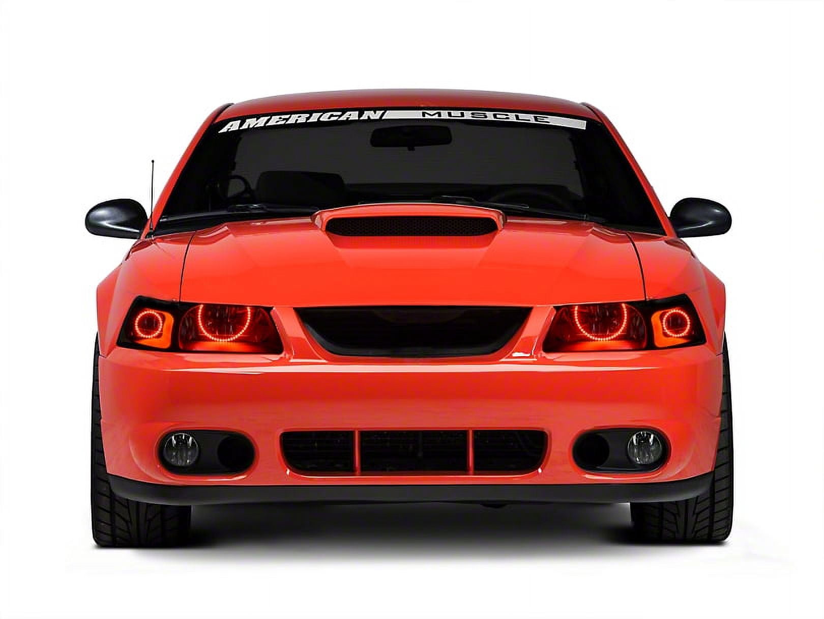 Ford Mustang White LED Halo Headlight Kit 1999 2004 White No Remote