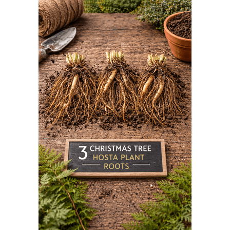 Christmas Tree Hosta Plant Roots for Planting  Stunning Color 3 Roots