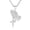 White, variant on Iced Out Praying Hands with Cross Pendant Necklace Chain 14K Gold White Gold Plated Religious Christian Serenity Prayer Jewelry for Men Women