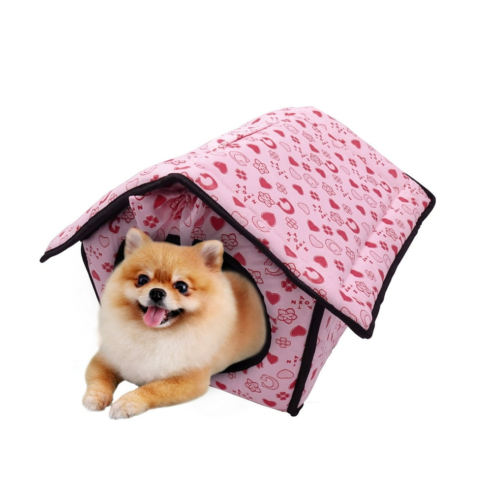 veZve Indoor Pet House Bed for Small Dogs Puppies, Size 1115 inches