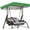 Green, variant on HQREA Waterproof Replacement Swing Canopy Top, 2-3 Seater Outdoor Furniture Covers