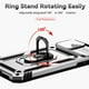 thumbnail image 3 of Estuche GANGXUN para iPhone Xs Max, soporte giratorio 360°, estilo mecánico y magnético, 3 of 5