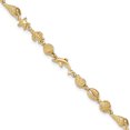 thumbnail image 1 of 14K Yellow Gold Gold Polished & Textured Sea Life Bracelet, 1 of 3