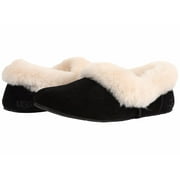 sheepskin slippers black
