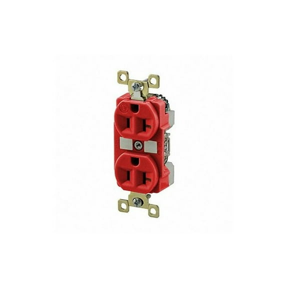 Bryant Receptacle,Red,20A,Duplex Receptacles BRY5362RED