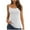 White, variant on Timegard Built in Bras Tank Tops for Women Scoop Neck Spaghetti Strap Slim Comfy Camisole Tops Basic Tee