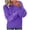 Purple plus size fall sweater a1, variant on thefmos Women Plus Size Fall Winter Long Sleeve Knitted Pullover Tops Solid Basic Sweater Casual Loose Cute Blouses Trendy Fashion Clothes, Light Blue 4XL