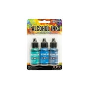 Ranger THoltz Alcohol Ink Set Teal/Blue Spectrum