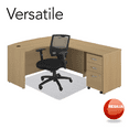 thumbnail image 4 of Resilia Office Desk Chair Mat for Low Pile Carpet, 48" x 48", Clear, 4 of 10