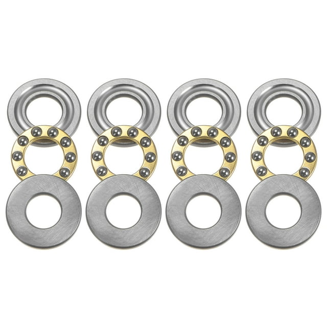Unique Bargains F9-20M Roulements à Billes Miniatures 9x20x7 mm en Acier Chromé avec Rondelles, Lot de 4