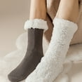 thumbnail image 3 of Men's Slipper Socks with Grips Non Slip Soft Cozy Fuzzy Fleece Lined Socks for Cold Winter, 3 of 7