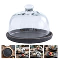 thumbnail image 4 of QUMONIN Ceramic Cake Plate with Dome Round Cake Stand Serving Platter, 4 of 8
