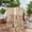 Natural Wood, variant on Outsunny Privacy Screen with 4 Wooden Planter Box, Flower Pot Vegetable Raised Garden Bed w/ 3 Panels and Drainage Holes for Patio, Balcony