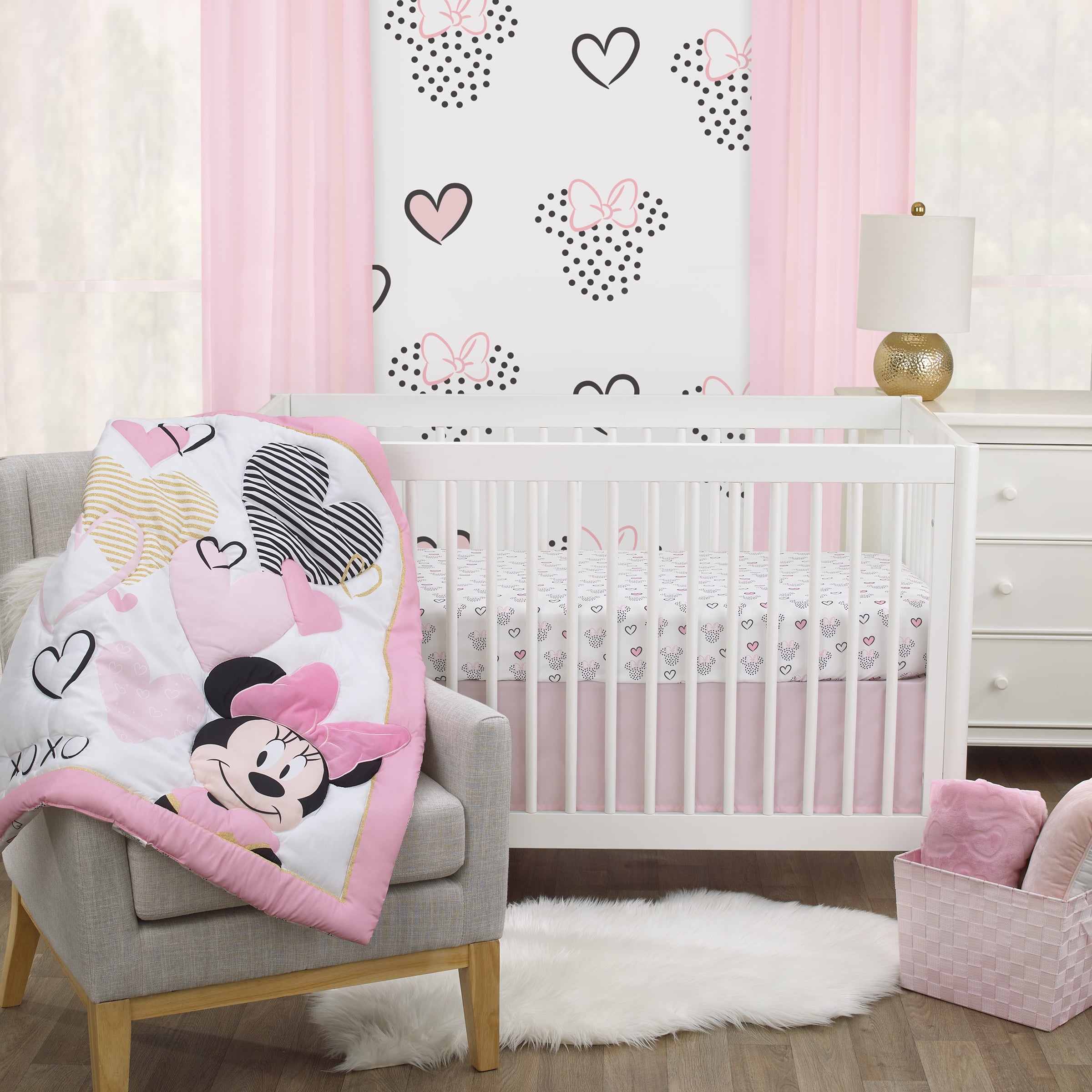 Wall Border For Rose Damask Baby Bedding Set by Sisi 